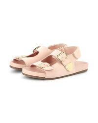 Sandales en cuir - Rose Poudrier