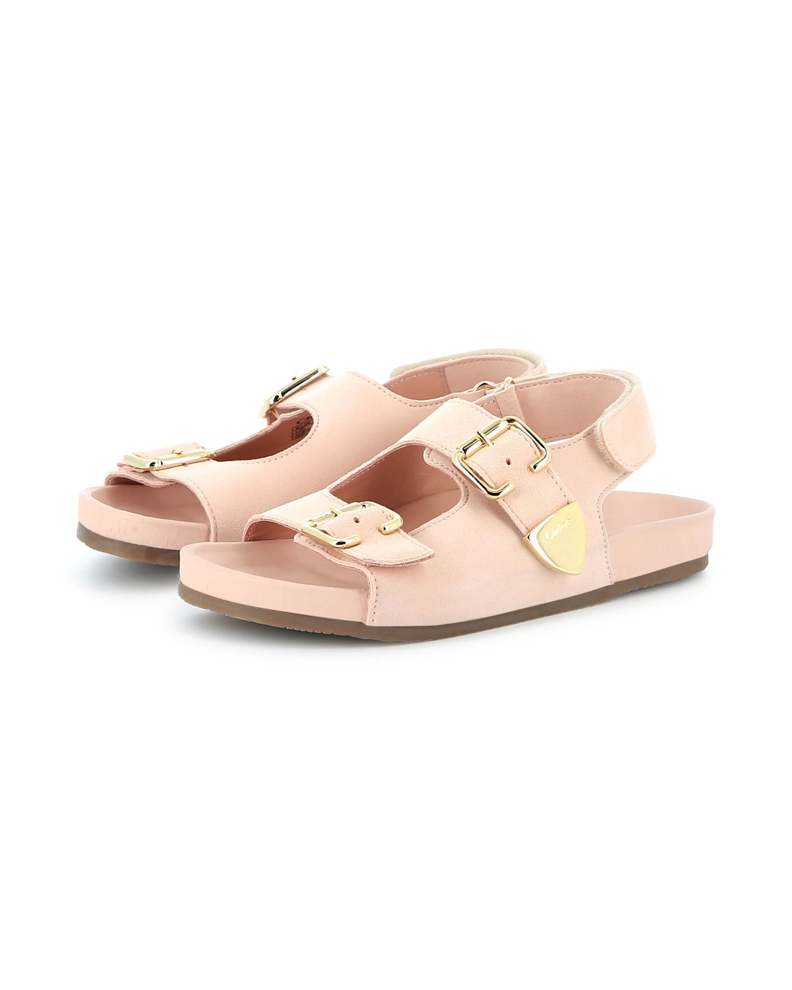 Sandales en cuir - Rose Poudrier