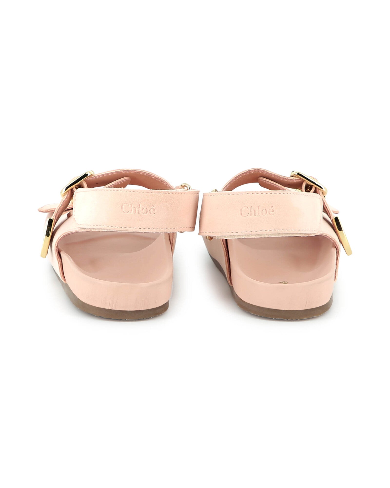 Sandales en cuir - Rose Poudrier