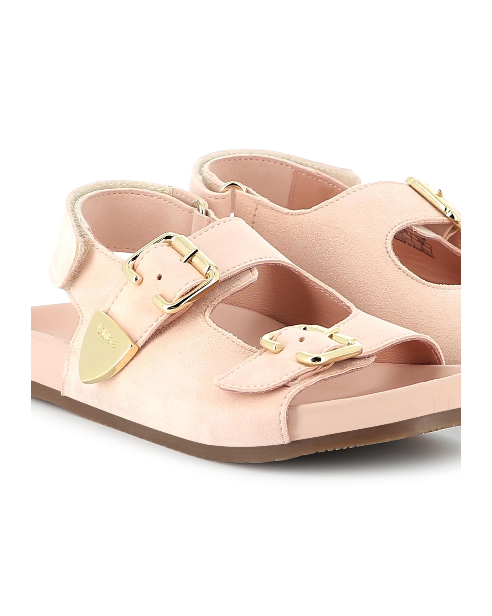 Sandales en cuir - Rose Poudrier