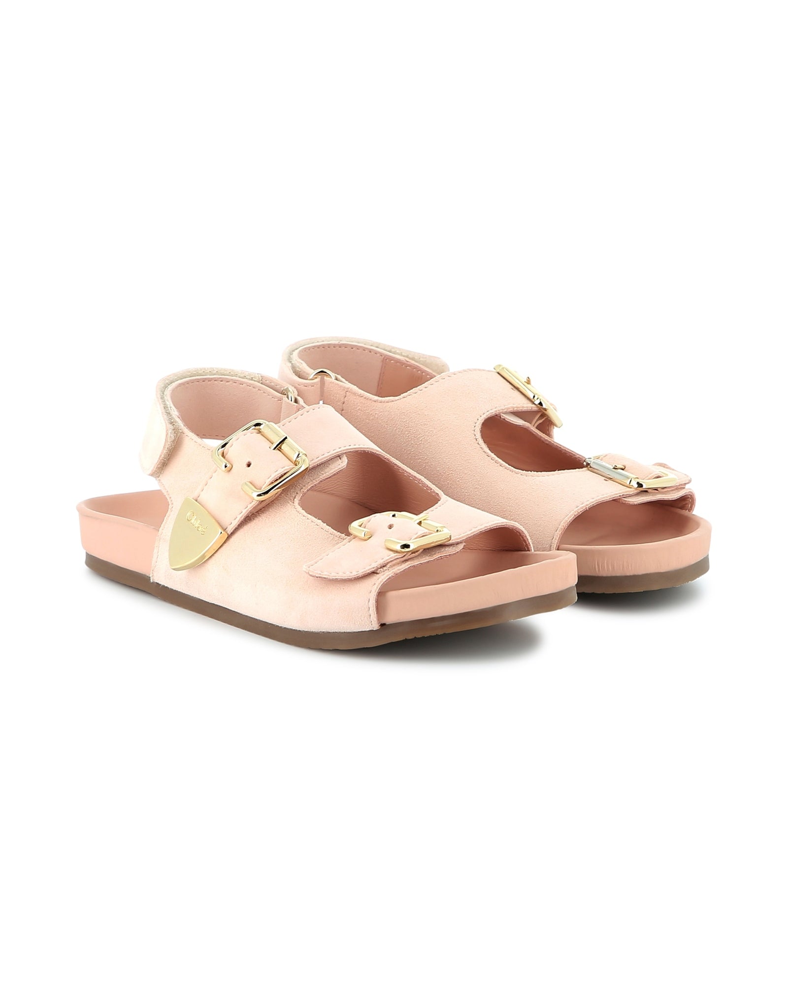 Sandales en cuir - Rose Poudrier