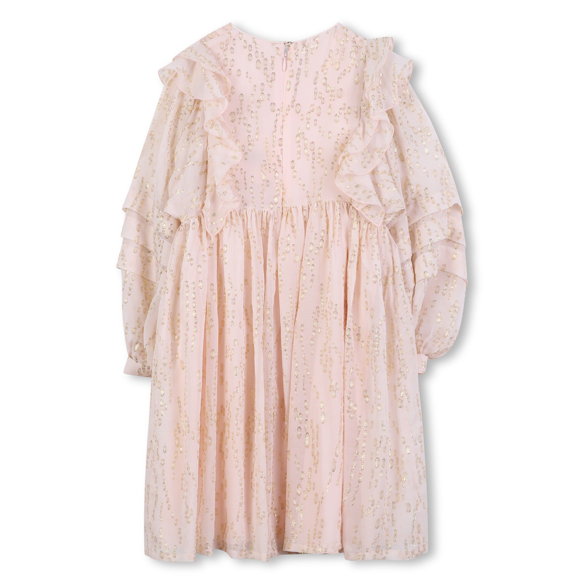 Plumetis silk dress - Petal Pink
