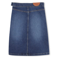 Demi split midi skirt - Denim Blue