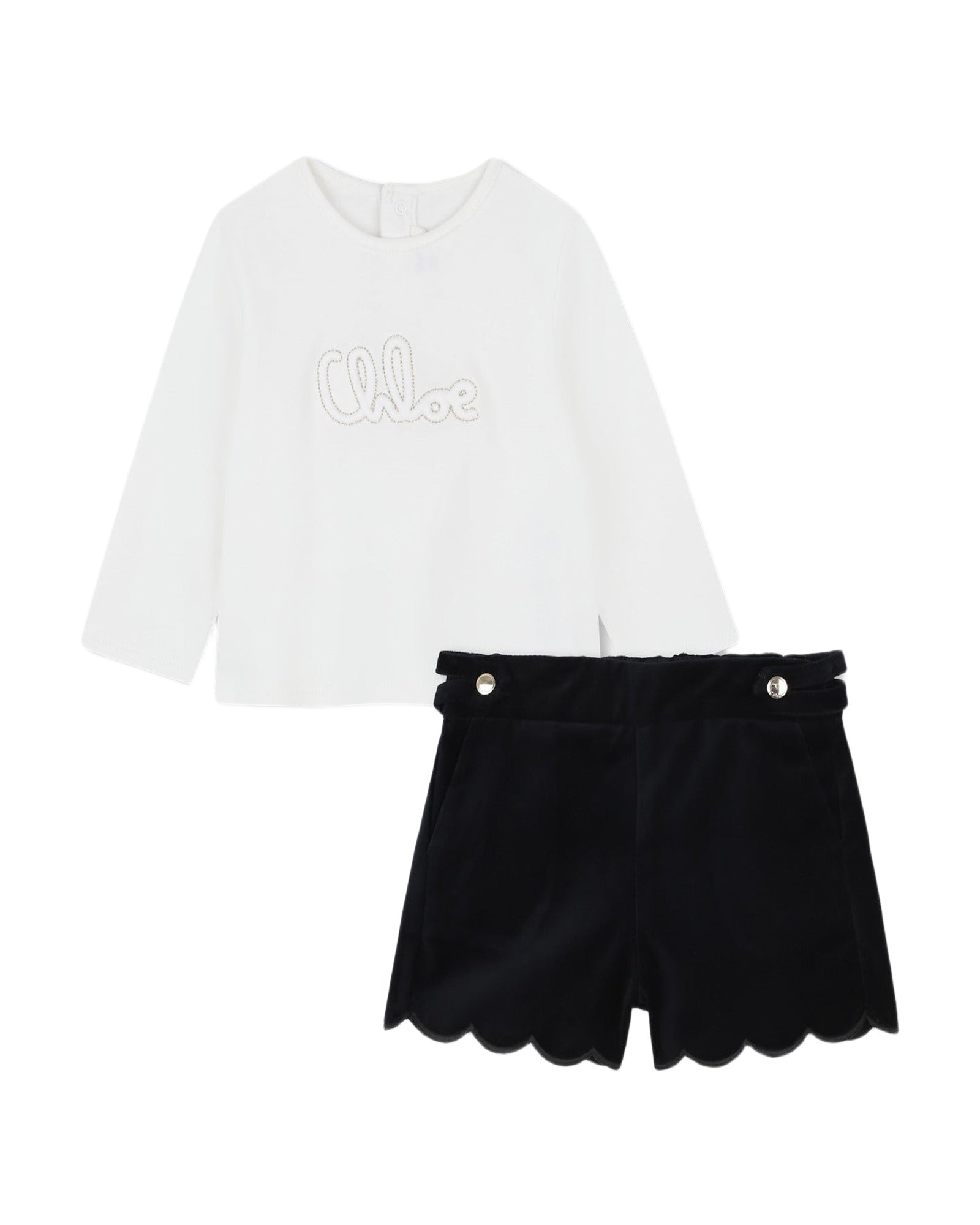 Ensemble t-shirt etsshort - Blanc Marine