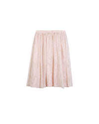 Jupe longue à motif plumetis en soie - Petal Pink