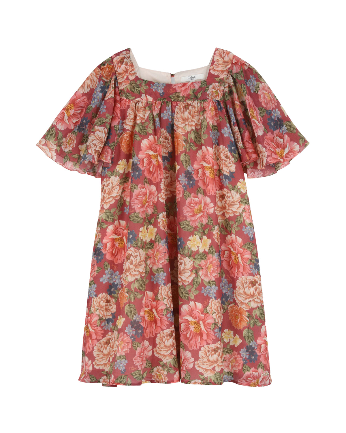 Robe manches courtes - Garnet Rose
