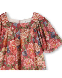 Robe manches courtes - Garnet Rose