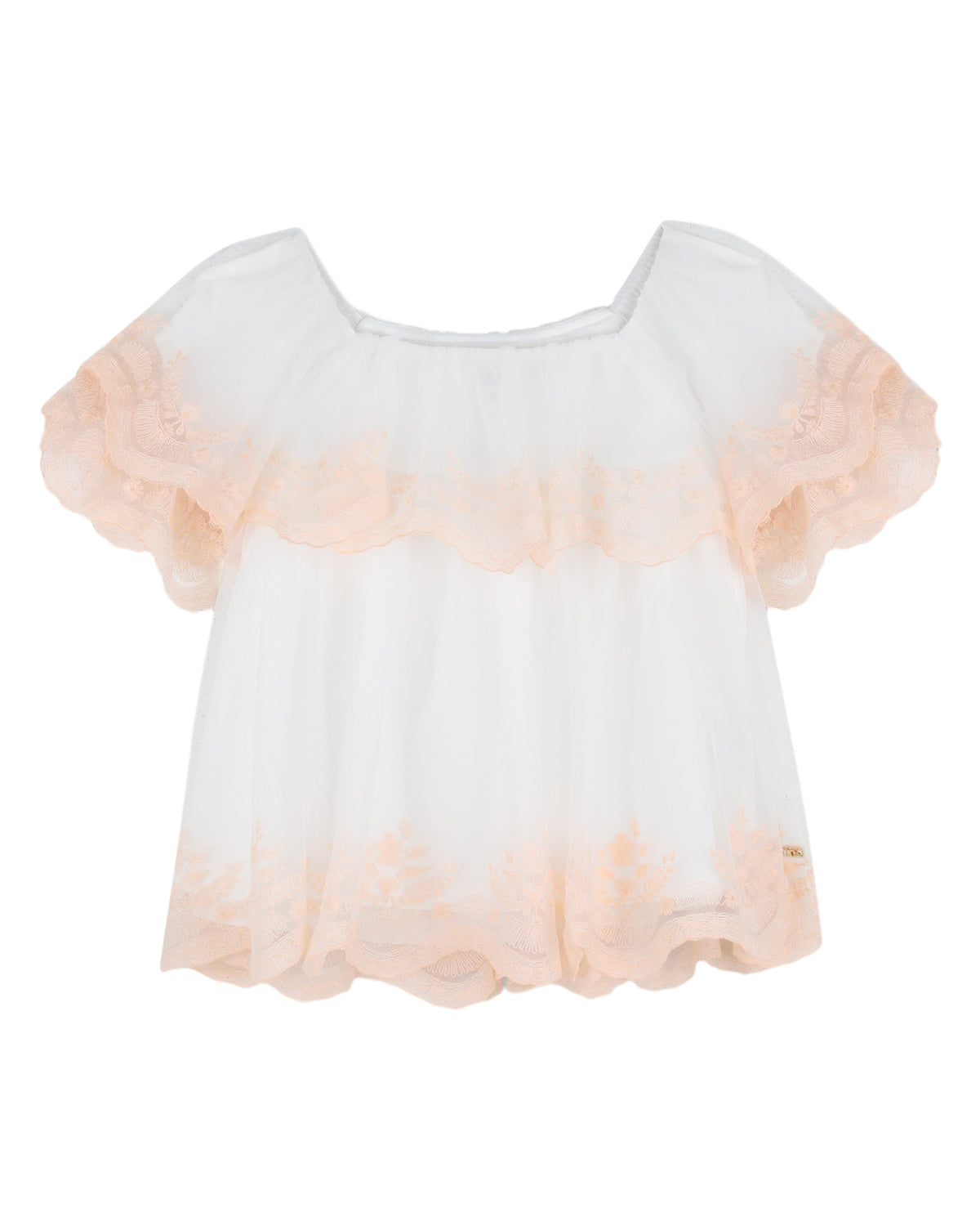 Tulle blouse - Off-white