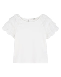 T-shirt en interlock de coton - Offwhite