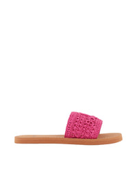 Colourful braided clogs - Very Fushia