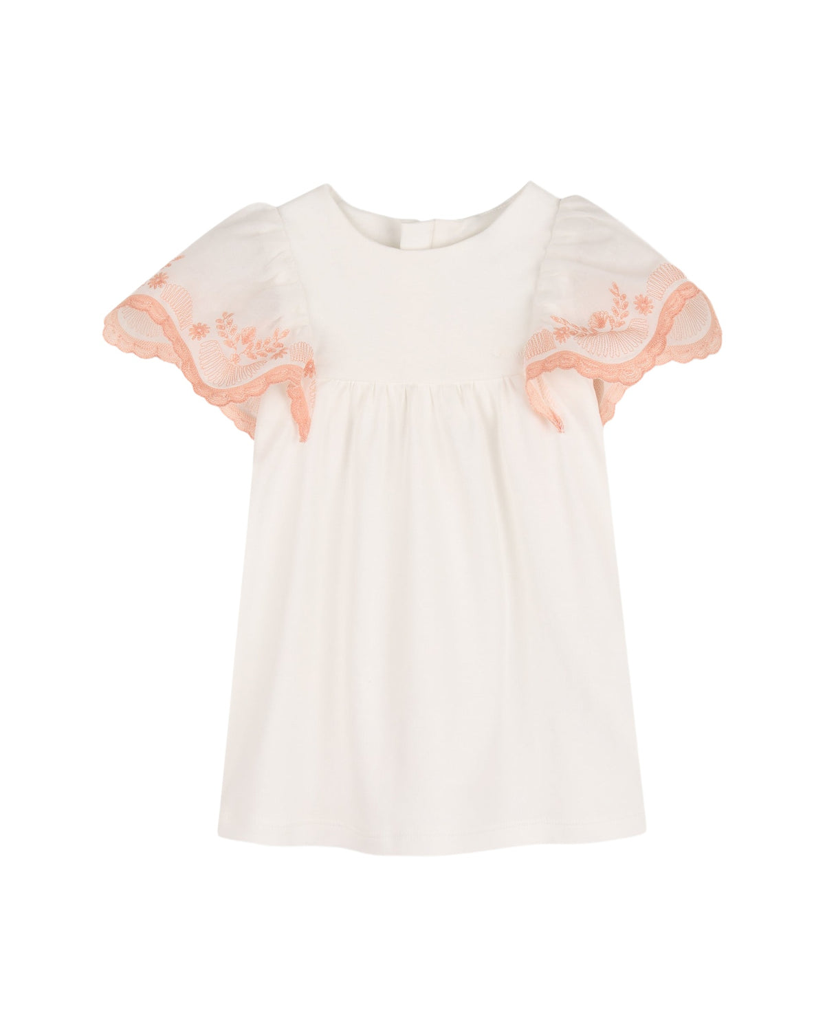 Robe en interlock de coton - Offwhite