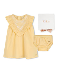 Ensemble robe+bloomer - Jaune Poudre