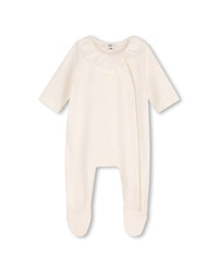 Ens.pyjama+bavoir+bonnet - Offwhite