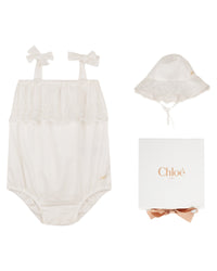 Formal jumpsuit and hat set - Off-white