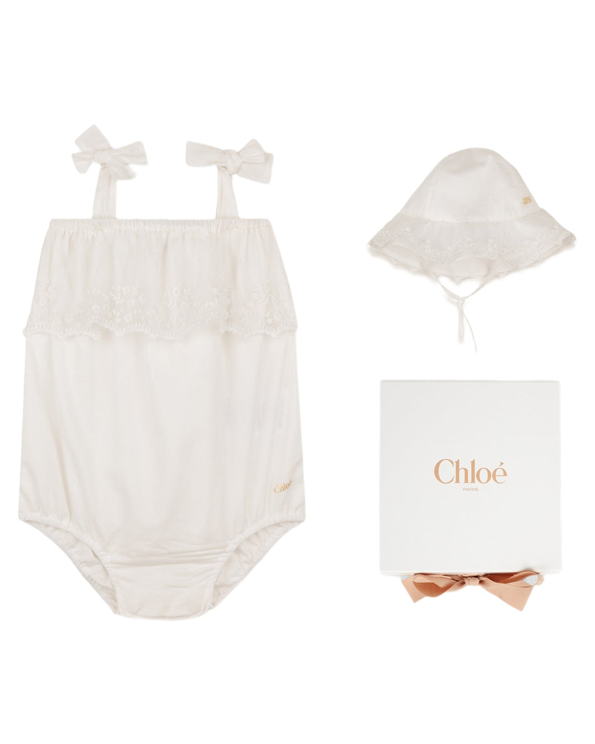 Formal jumpsuit and hat set - Off-white