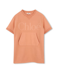Robe manches courtes - Peach