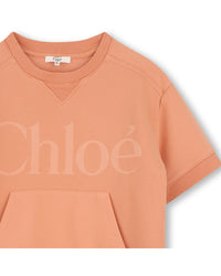 Robe manches courtes - Peach