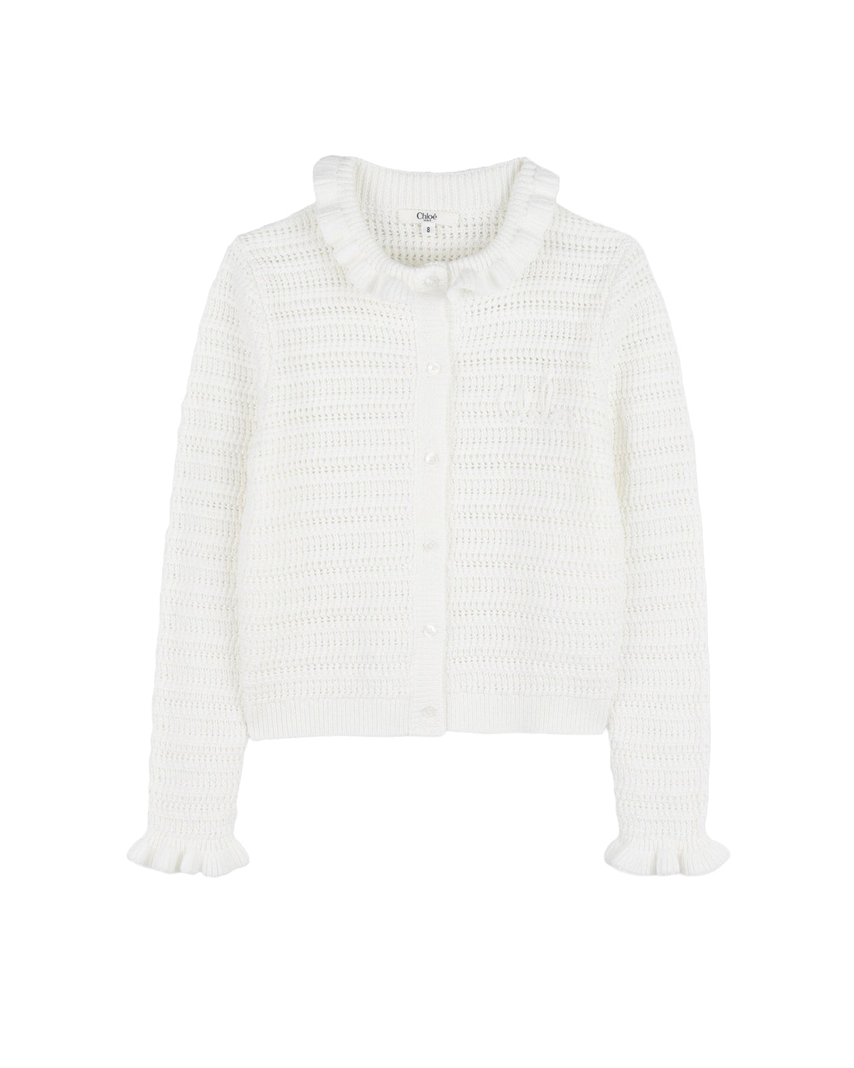 Cardigan en tricot de coton - Offwhite