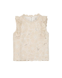 T-shirt à broderies florales - Perfectly Pale