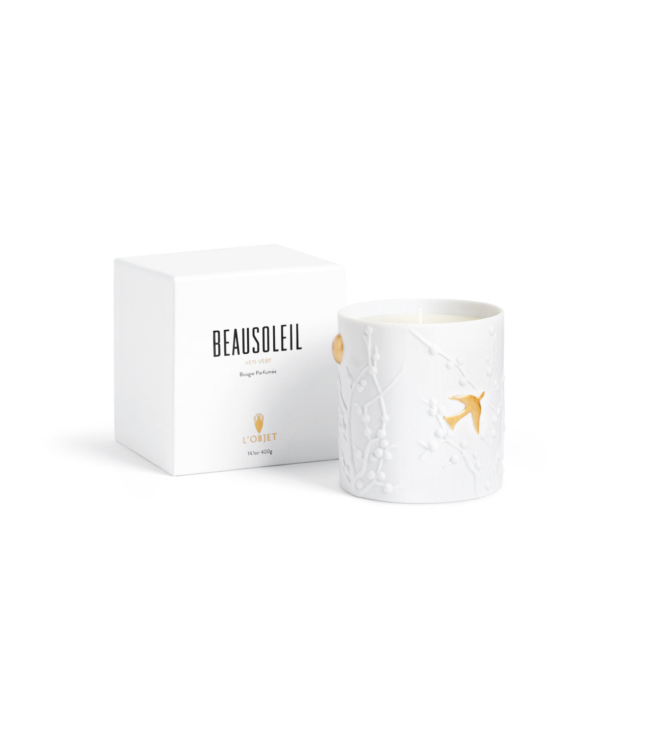 Bougie Beausoleil en porcelaine - Beausoleil