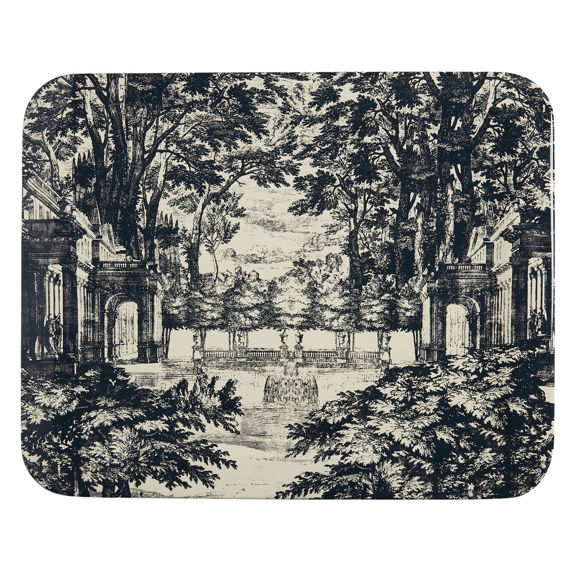 Giardino Settecentesco tray - Blue & Ivory