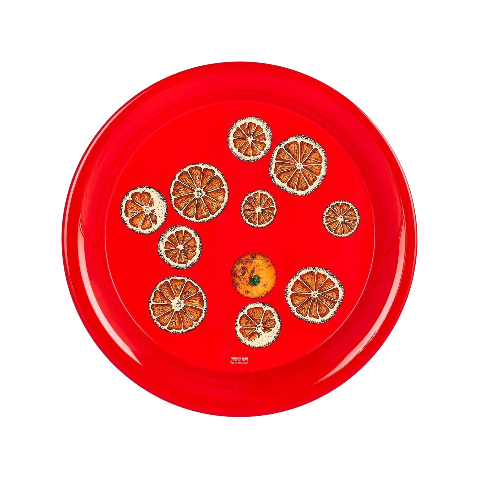Fette d'arancia tray - Red