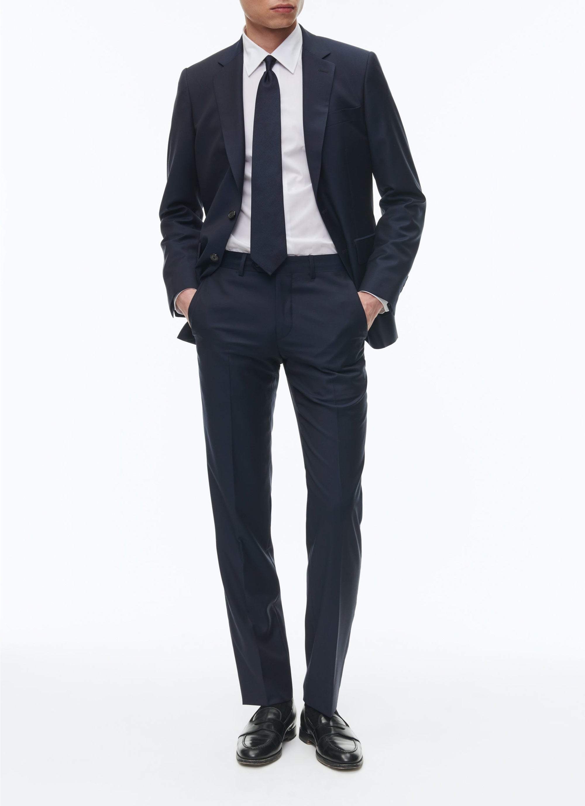 Costume en serge de laine - Bleu Marine