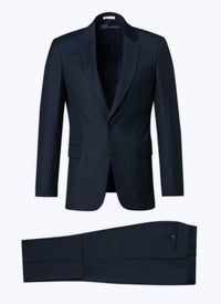 Costume en serge de laine - Bleu Marine