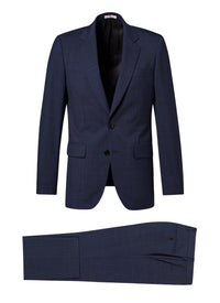 Costume ajusté et boutonné en laine - Petrole