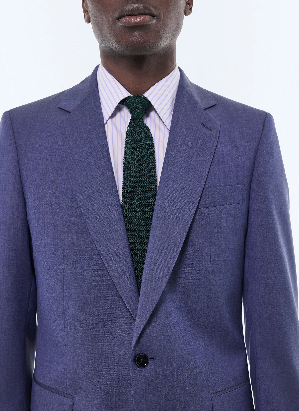 Bleu Gris Costume 2 pièces - Bleu Gris