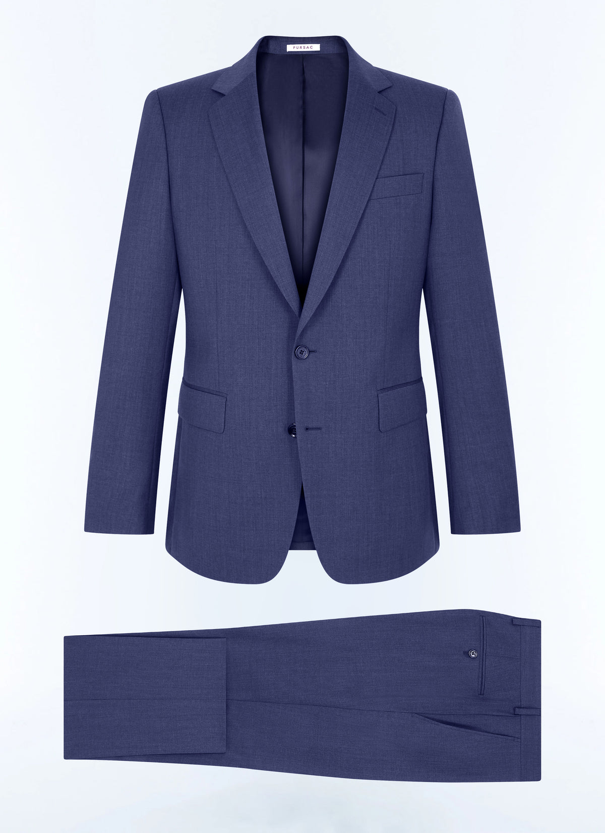 Bleu Gris Costume 2 pièces - Bleu Gris