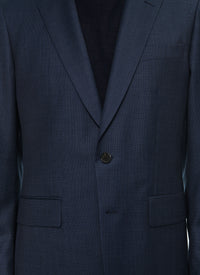 Costume ajusté et boutonné en laine - Petrole