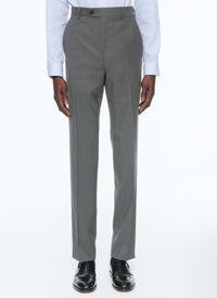 Costume ajusté et boutonné en laine - Cendre