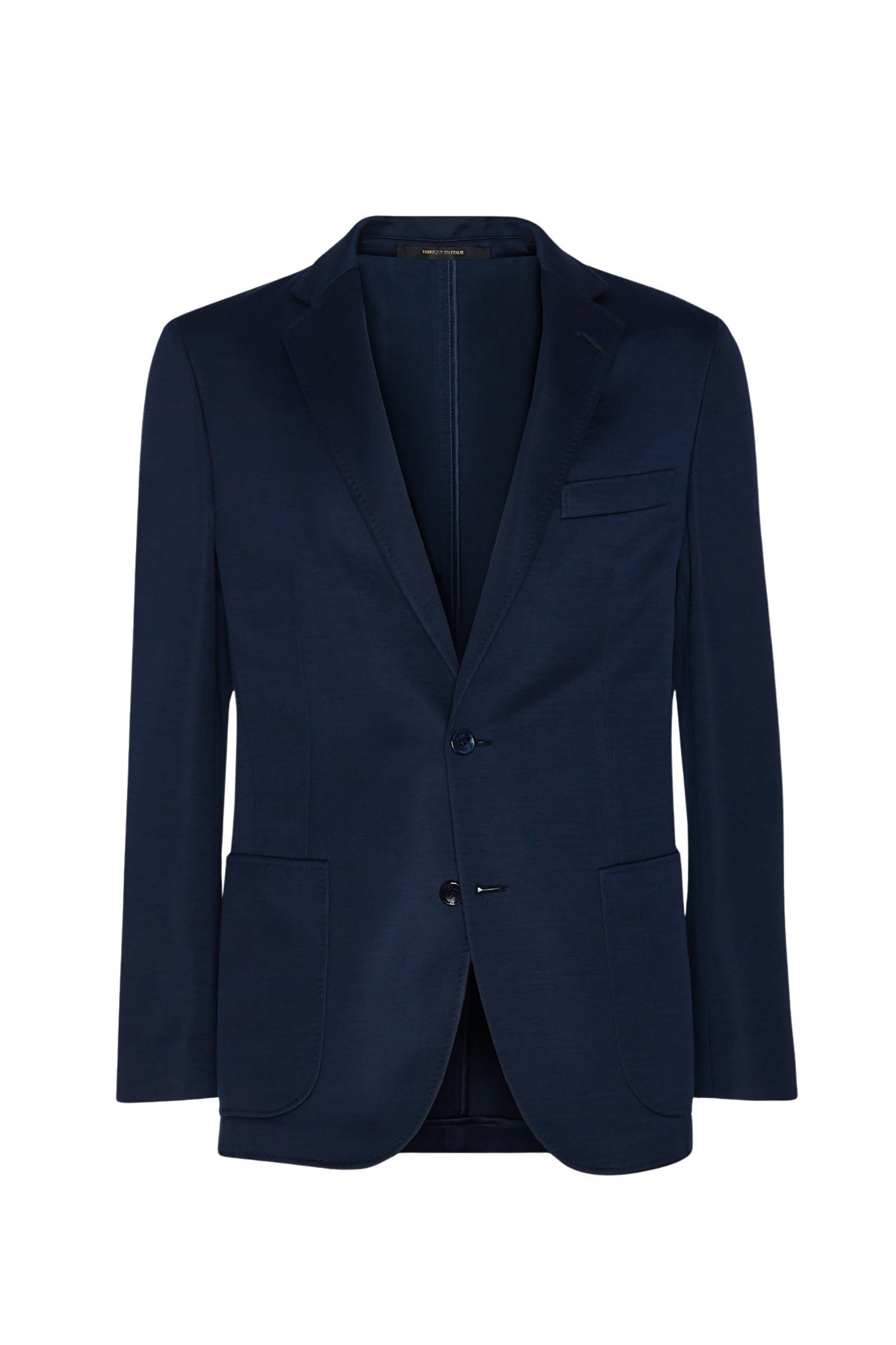 Blazer à boutons texturée en soie - Bleu