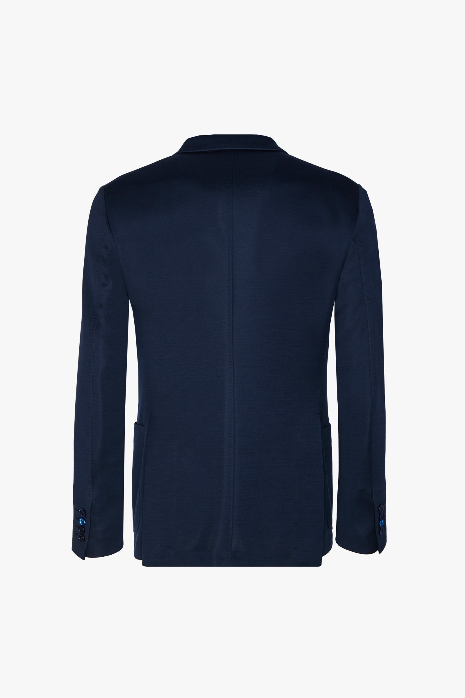 Blazer à boutons texturée en soie - Bleu