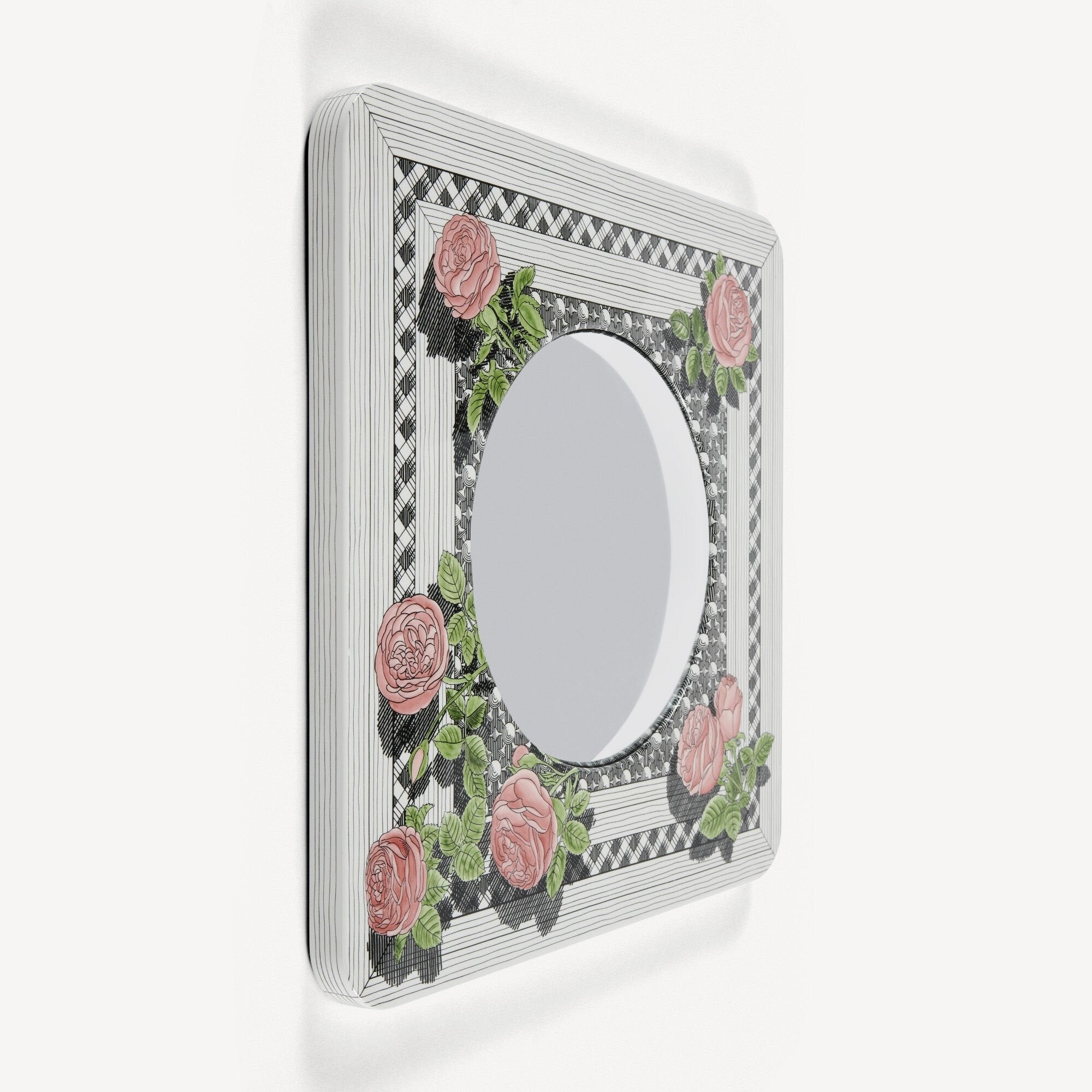 Frame with convex mirror Musciarabia - Roses Colour