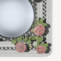 Frame with convex mirror Musciarabia - Roses Colour