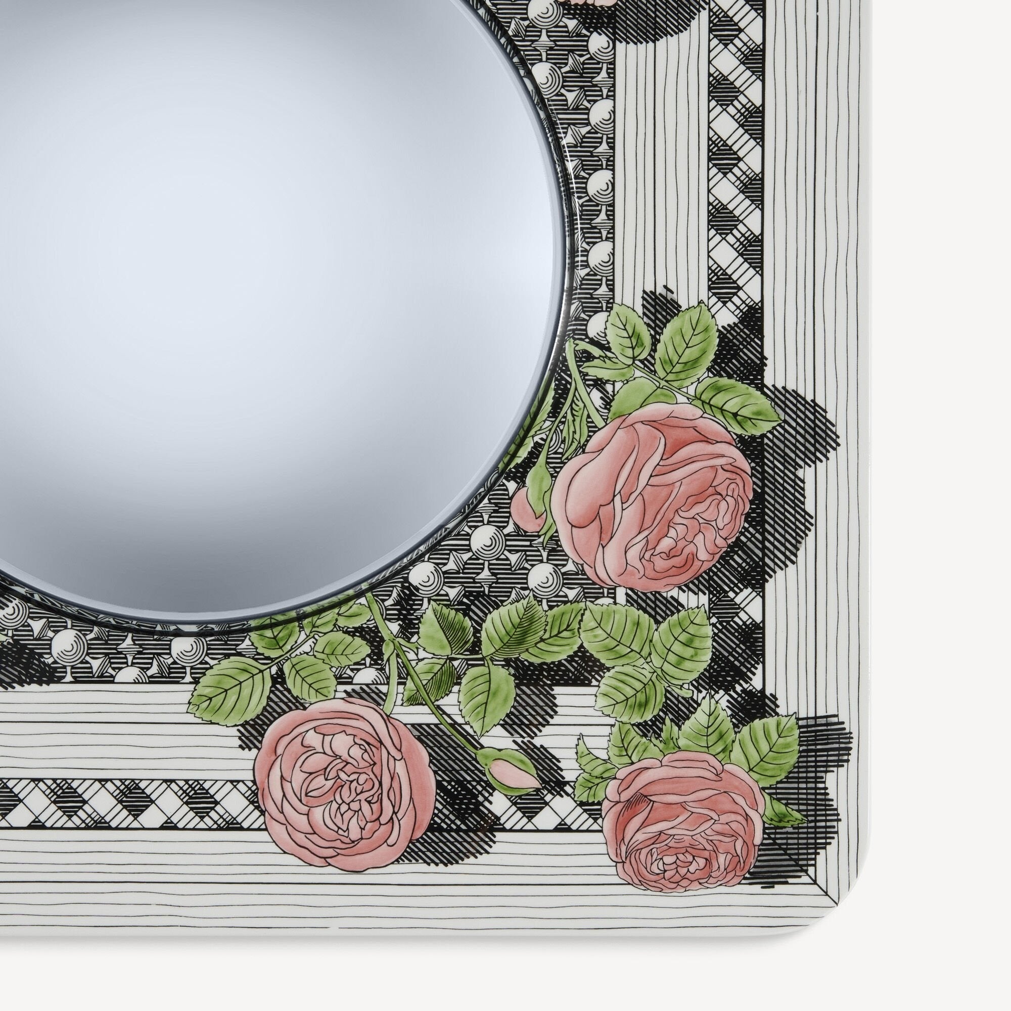 Frame with convex mirror Musciarabia - Roses Colour