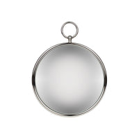 Magico convex mirror with brass ring - Chrome