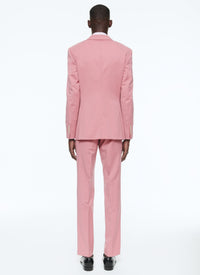 Costume en serge de laine - Vieux rose