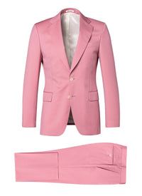 Costume en serge de laine - Vieux rose