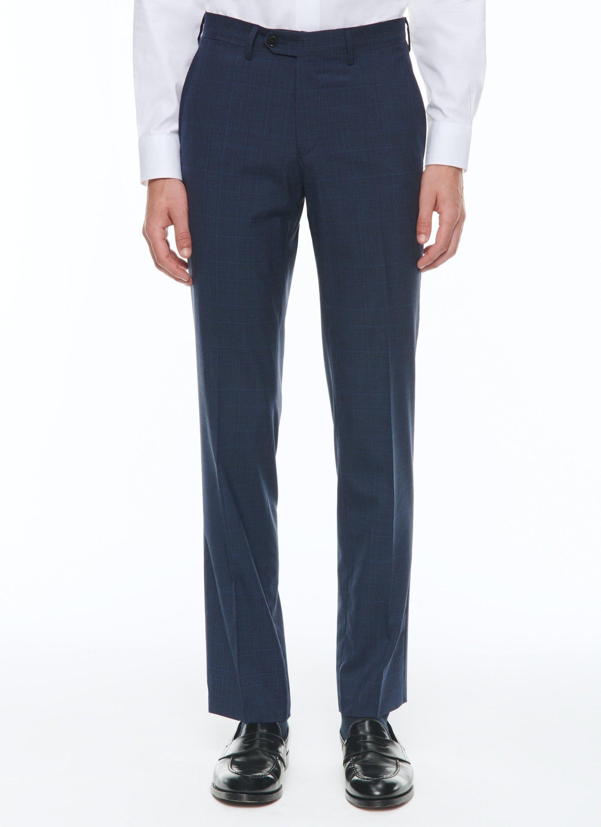 Costume ajusté et boutonné en laine - Petrole