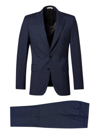 Costume ajusté et boutonné en laine - Petrole