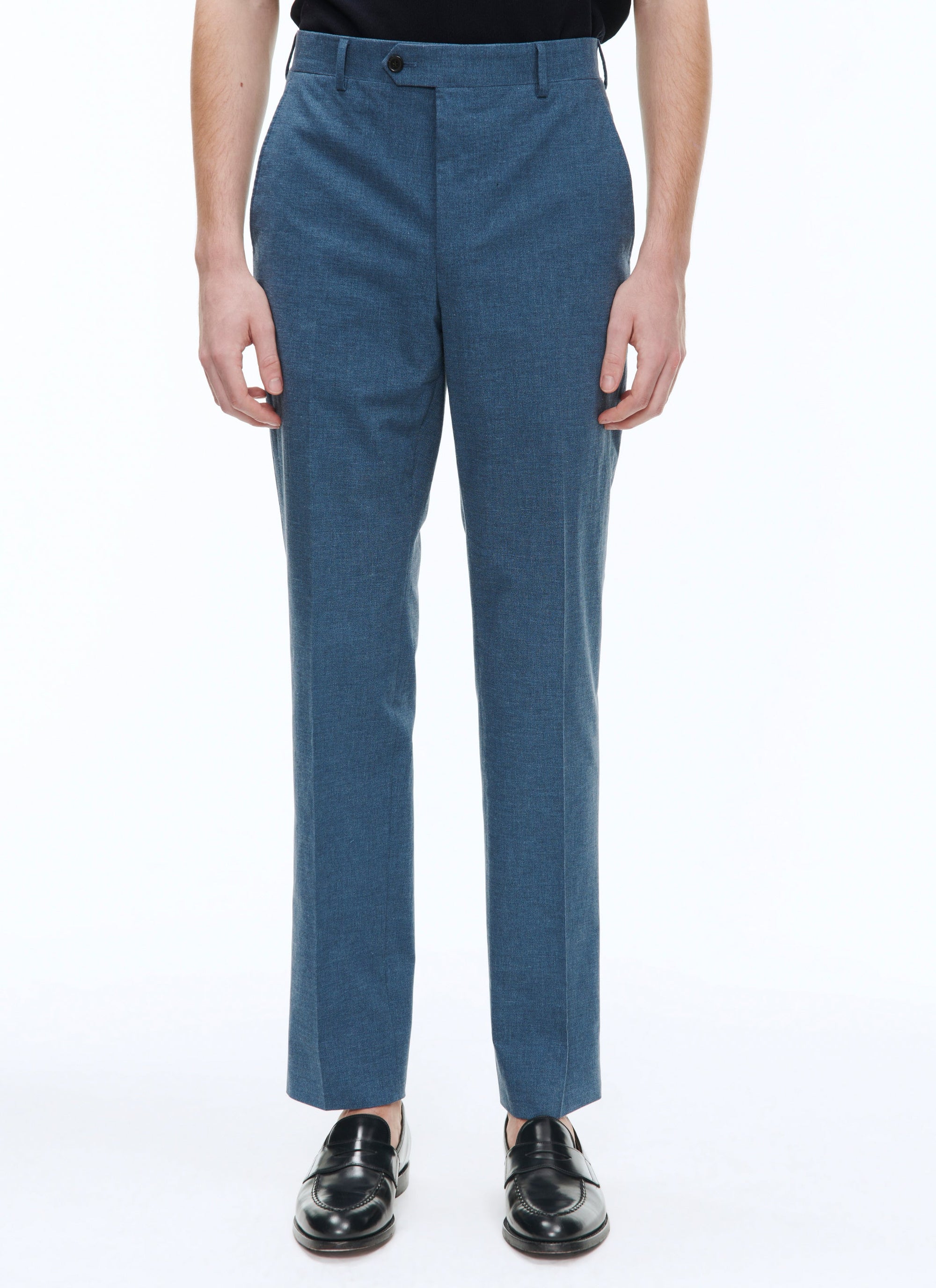 Costume en coton sablé - Bleu clair