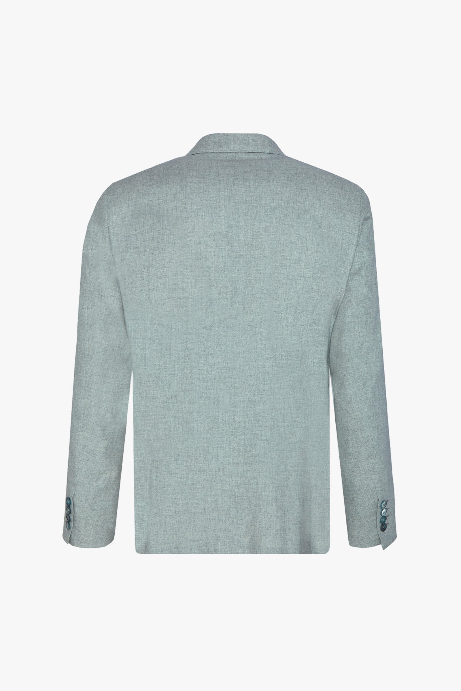 Blazer à texture tissée en soie et cachemire - Gris