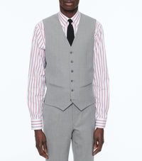 Costume ajusté 3 pièces en laine - Gris anthracite