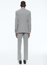 Costume ajusté 3 pièces en laine - Gris anthracite