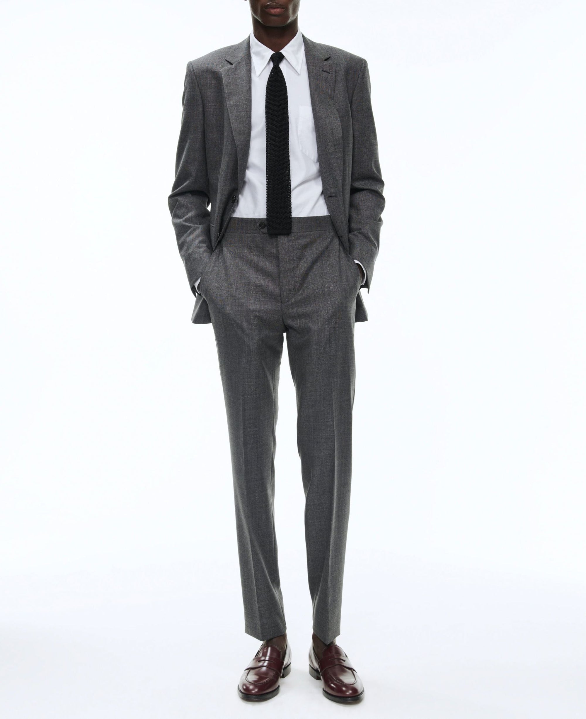 Wool braid suit - Charcoal grey