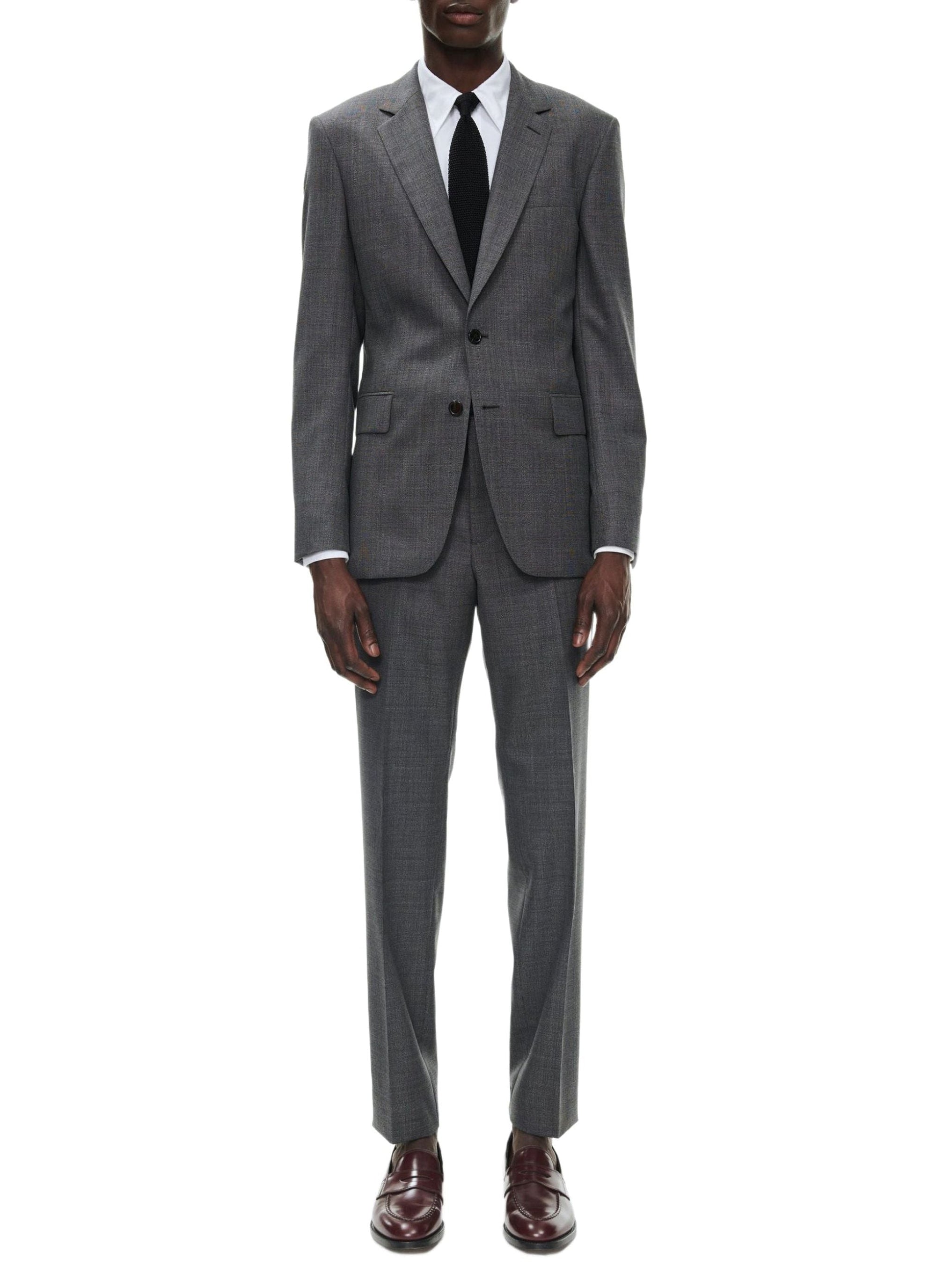 Wool braid suit - Charcoal grey