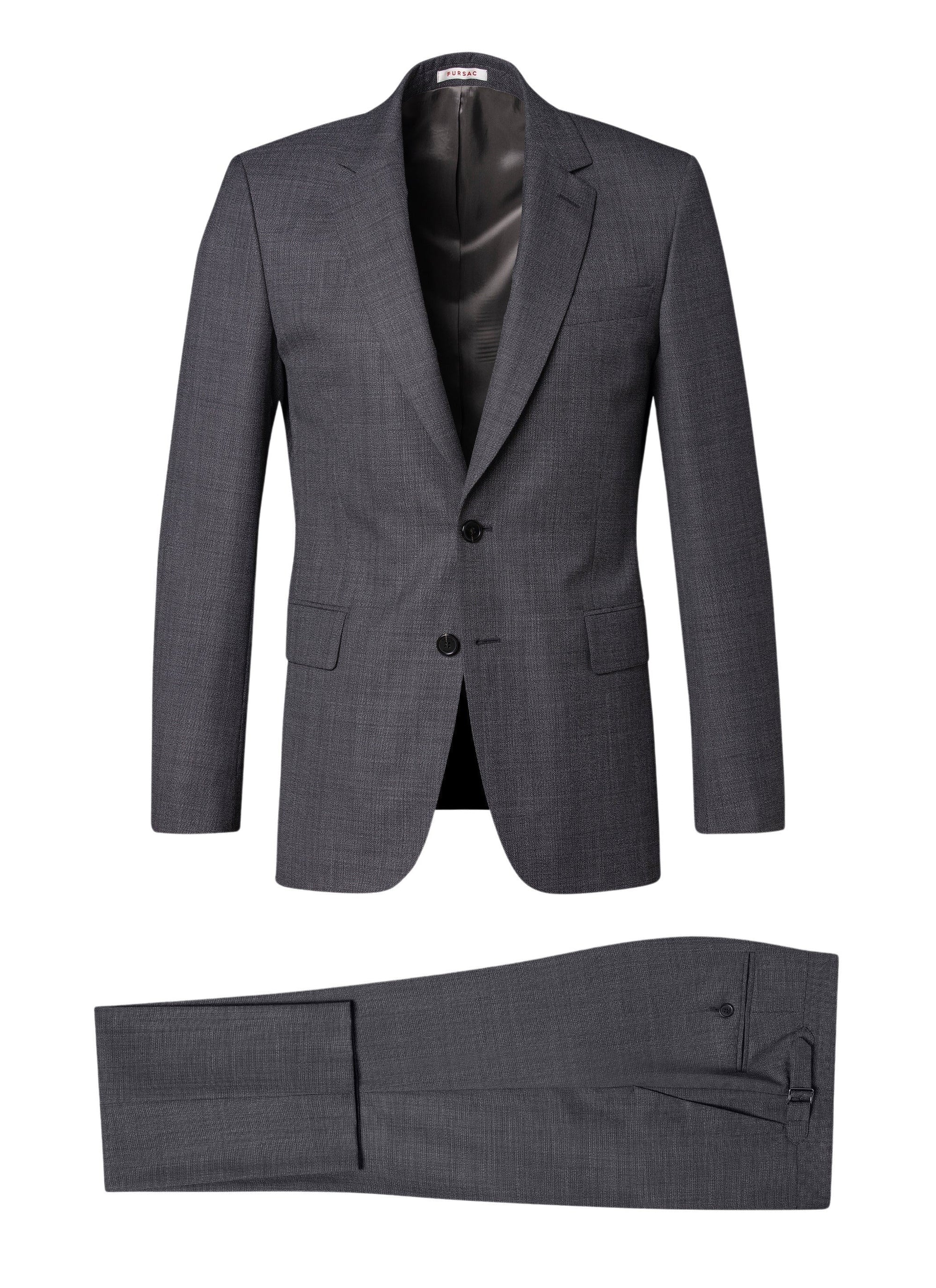 Wool braid suit - Charcoal grey